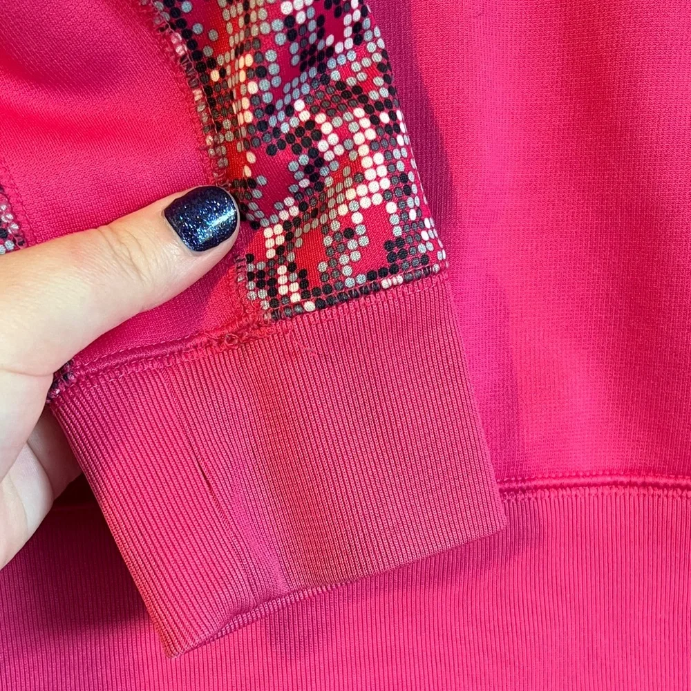 Nike Bright Pink Hoodie with‎ Black and White Accents